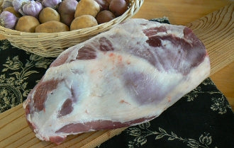 Half, Bone-in Leg of Lamb ($10.99/lb.)