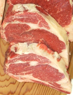Bone-in Rib Steaks ($19.49/lb.)